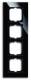 Busch Jaeger 2CKA001754A4325 BJ 1724-825 Rahmen 4-fach carat Glas schwarz