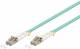 Goobay 93385 Fiber optic cable, multimode (OM3) Aqua - LC connector (UPC) / LC connector (UPC)