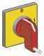 Schneider Electric KCG3Y Schneider actuator 45x45mm yellow toggle red lockable OI