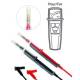 Chauvin Arnoux P01295285Z Test leads with 4 mm test tip, IP2X, angled connector, 0.25 m black, 0.85 m red