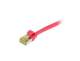 Synergy 21 S217973 Patchkabel RJ45, CAT6A 500 MHz, 5 m, rot, S-STP(S/FTP), slimline rund d=4,5 mm, TPE/LSZH(Superflex), AWG28, mit CAT7 Rohkabel, 