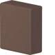 Hager LF1501568014 10x end cap, flush-cut, hfr, for LF 15x15 mm, brown