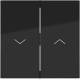 Hager WAW2001BG Wippe 2fach mit Aufdruck Symbol Pfeil A.x/C.x nachtschwarz