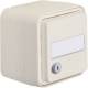 Hager WNC166B socket outlet SCHUKO AP with hinged cover, labeling field, smooth closure