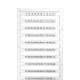 Hager KR02BE label strip continuous 1-100, 5 sheets à 200