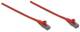 INTELLINET Network Cable Cat6 U/UTP 10m Red 33ft. RJ-45 Male / RJ-45 Male Gold-plated contacts Polybag