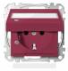 Merten MEG2313-0306 SCHUKO socket BRS special folding. Ko.+Written. ruby no.SM
