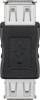 Goobay 50293 USB-A-Adapter, Kupplung, schwarz, 2,5 W, 0,5 A, 480 Mbit/s, USB 2.0, 