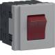 Hager G00A02LAN Socket outlet 45x45 switch ON/OFF 16A with LED aluminium