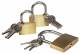 Schlösserset 3-teilig, 25 mm, 30 mm, 40 mm, mit je 3 Schlüsseln