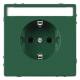 Merten MEG2302-6004 SCHUKO socket special current circuit. Font BRS StK green