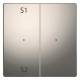 Merten MEG5226-6050 Rocker button module 2-fold (Scene1/2 blank) nickel metallic
