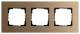 GIRA 021338 Abdeckrahmen 3f Gira Esprit Bronze