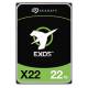 SEAGATE Exos X22 22TB HDD SAS 12Gb/s 7200rpm 512MB cache 8,89cm 3,5Zoll 24x7 SED 512e/4KN