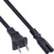 65er B-Pack InLine® Netzkabel, Netzstecker USA / Euro 8 C7 Stecker, 1,8m