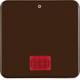 Berker 155801 BER UPWG Wippe Kontroll braun 2+3polig