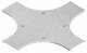 Niedax RKSDV100 Cover for cross RKSDV 100, 100mm wide zinc-plated