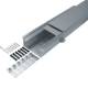 Hager BKW200070 Floor channel flush with floor with tray steel sheet BKW 200x(70-110)mm