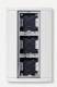 Siedle KSA 603-0 DG Kommunik.-Display Ap 3Module 331mm Dunkelgrau-Glimmer 039547