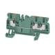 Weidmüller 1521870000 A3C 2.5 GN Durchgangsreihenklemme PUSH IN 2,5 mm² 