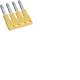 Hager KWJ02D4 Isolierter Querverbinder 2,5 mm² 4fach Stecktechnik