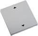 ELDAT RTS22-ACC-03-25P Open/Close button, aluminum painted for wall switch RTS22