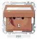 Merten MEG2313-0302 SCHUKO socket BRS special folding. Ko.+Written. ZSV or.SM