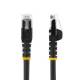 Startech.com N6LPATCH50CMBK 0,5 m LSZH Cat6 Ethernet-Kabel 10 Gigabit 100 W PoE RJ45 UTP Netzwerk-Patchkabel snagless schwarz ETL-zertifiziert