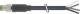 Murrelektronik 7000-08011-6311500 M8 Stecker 0° A-kodiert für Leitung PUR 4x0,25 schwarz 15 m
