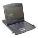 DIGITUS DS-72211-5US Modulare Konsole mit 48,3 cm 19 Zoll TFT, 16 Port, Cat5, KVM, Touchpad, US Tastatur, RAL 9005, schwarz