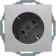 Berker 47276084 Steckdose SCHUKO 45° Q.1/Q.3 alu samt lackiert