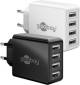 Goobay 44953 4-fold USB charger 30W - with 4x USB socket, flat design