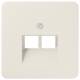 Jung 569-2UA Cover for two IAE / UAE sockets, 569-2 UA white