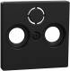 Merten MEG4123-0403 central plate for antenna sockets matt black system