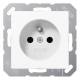 Jung A1520FBFKIWW socket French/Belgian system alpine white