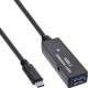 InLine® USB 3.2 Gen.1 active extension, USB-C male to USB-A female, 5m