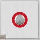 Telecom Behnke 21-2017 Behnke module with 1 button surrounded by a colored