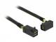 DELOCK SAS cable Mini SAS HD -> Mini SAS HD 90° St/St 1.00m