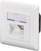 Digitus 2xRJ45 Cat6 shielded RJ45 socket flush pure white