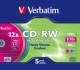 Verbatim 43167 CD-RW 80 minutes 700 MB 8-10x Single Layer (5)
