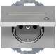 Berker 47487104 Steckdose SCHUKO mit Klappdeckel und Beschriftungsfeld K.5