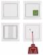 Berker 52009909 Notruf-Set komplett S.1 Glas polarweiss matt