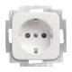 Busch Jaeger 2CKA002013A5291 20 EUCBLI-214 Steckdose mit LED-Orientierungslicht Reflex SI alpinweiß