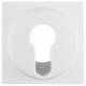 Berker 15076089 central piece for key switch/button Q.1 polar white velvet