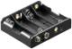 Goobay 11448 4x AA (Mignon) Batteriehalter mit Druckknopf