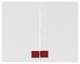 Berker 14377009 rockers with red lens 1437 70 09, K.1 polar white