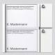 Siedle TM 612-2 W Tastenmodul 2+2Taste Glockensymbol Weiß 035517
