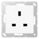 JUNG A3521WW socket BS British Standard alpine white