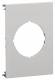 Hager L93007035 devices panel 1X , light gray, round