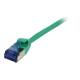 Patchkabel RJ45, CAT6A 500Mhz, 10m, grün, U/FTP, slimline rund d=3,8mm, TPE(Superflex), AWG32, Synergy 21